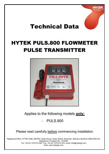 Technical Data - Hytek