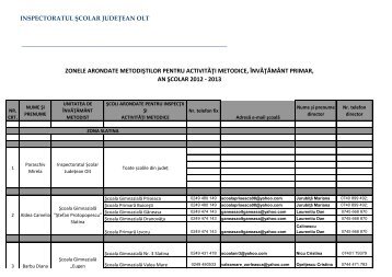ZONE ARONDATE METODISTI, 2012 - 2013.pdf - ISJ Olt
