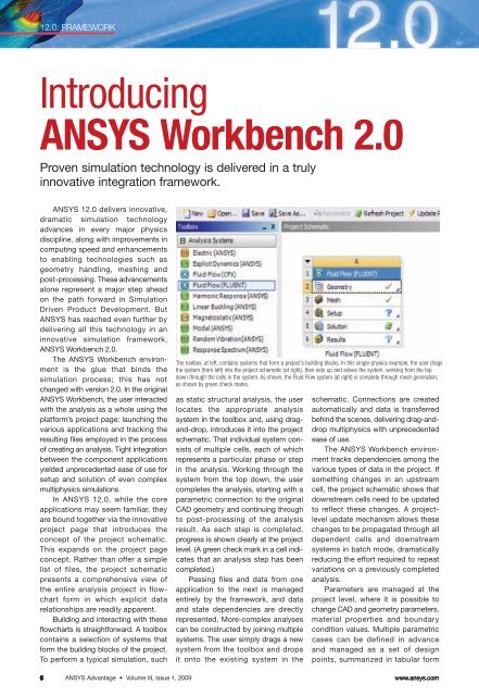 Introducing ANSYS Workbench 2.0 (PDF) - Figes.com.tr