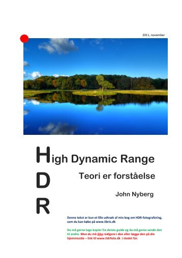 "Teorien om HDR", pdf - HDRfoto.dk