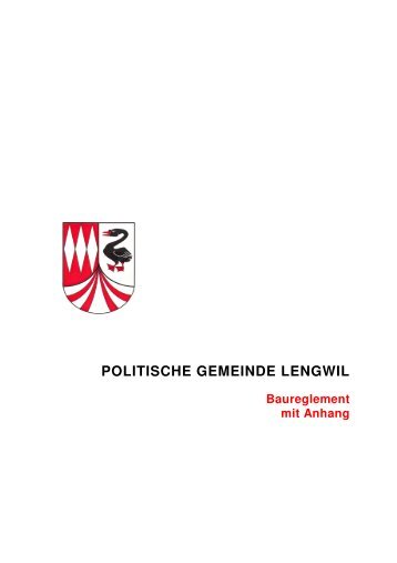 baureglement - Gemeinde Lengwil