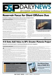 Reservoir Focus for Giant Offshore Duo - Hart's E&P