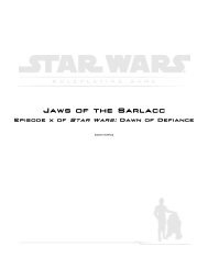 Jaws of the Sarlacc - SWRPGNetwork