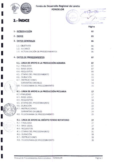 L'tns u c â¢ - Gobierno Regional de Loreto