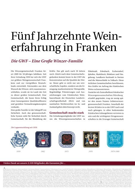 50 Jahre GWF - GWF-Frankenwein