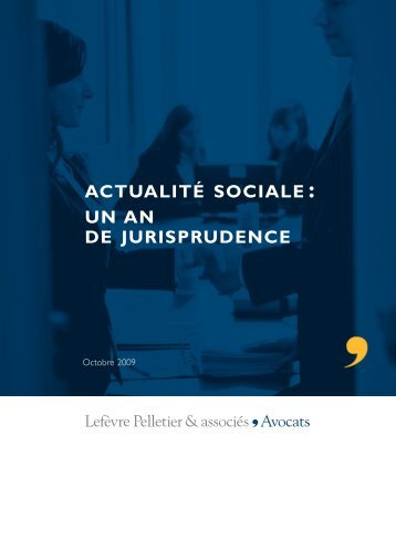 Contrat de travail - LefÃ¨vre Pelletier & associÃ©s