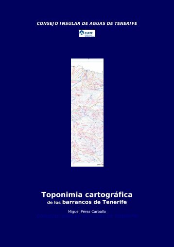 Toponimia cartogrÃ¡fica - Consejo Insular de Aguas de Tenerife