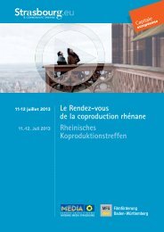 Le Rendez-vous de la coproduction rhénane ... - MEDIA France