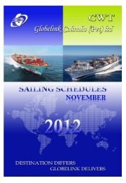 CWT Sailing Schedules Web Uploads NOVEMBER ... - CWT Globelink