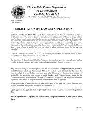 Permit to Solicit Application - Carlisle