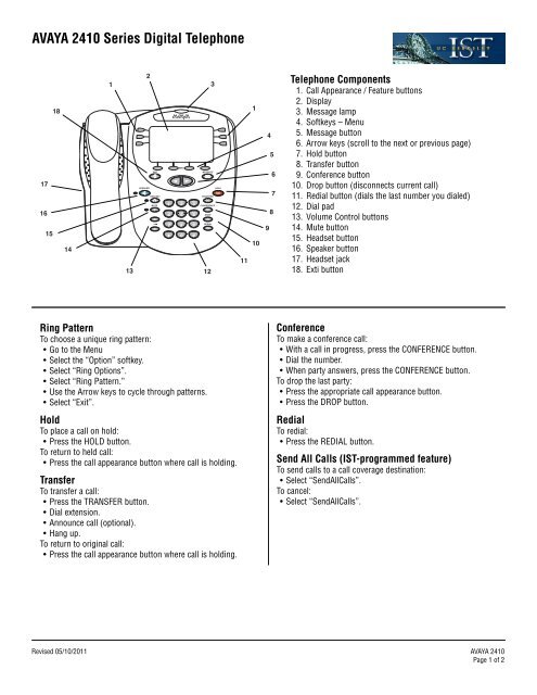 AVAYA 2410 Series Digital Telephone