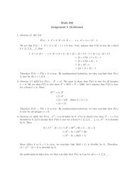 Math 222 Assignment 5 (Solutions)