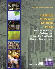 the City College of New York Campus Climate Action Plan