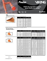 CPVC Fire Sprinkler System Quick Reference Guide - Xact