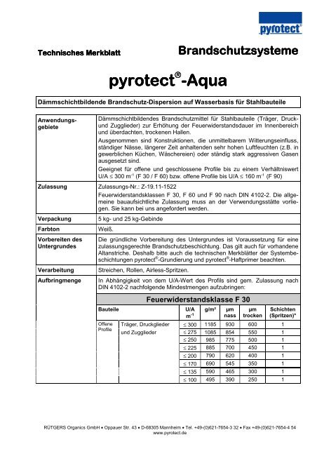 pyrotect -Aqua - pyroplast
