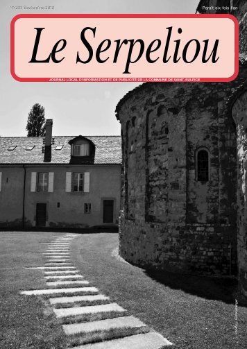 No 223 - Septembre 2012 [PDF, 5.00 MB] - Commune de St-Sulpice