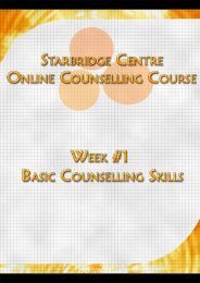 Basic Counselling skills Multiple choice questions - Starbridge Centre