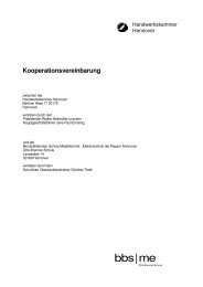 Kooperationsvertrag HWK - Otto Brenner Schule