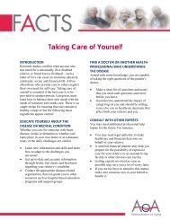 Taking Care of Yourself - Administration on Aging