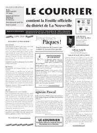 Vendredi 21.04.2011 - Imprimerie du Courrier, La Neuveville
