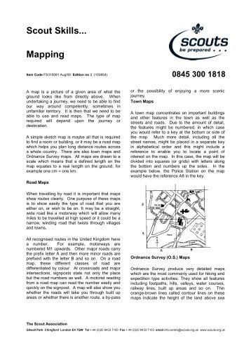 FS315081 Scout Skills - Mapping - ScoutBase UK