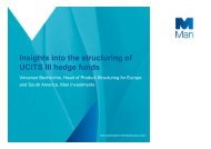 Insights into the structuring of UCITS III hedge funds - invest'13