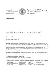 Fire Safety Risk Analysis of a Health Care Facility - Industrial Centre