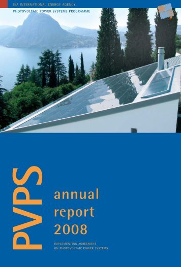 IEA PVPS Annual Report 2008 - NET Nowak Energie & Technologie ...