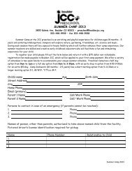 Registration Form - Boulder JCC