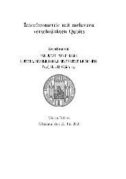 Interferometrie mit mehreren verschrÃ¤nkten Qubits - Experimental ...