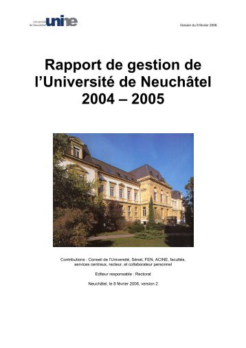 Modle de base UniNE - UniversitÃ© de NeuchÃ¢tel