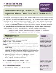 10 Medications Spanish Translation - Health in Aging