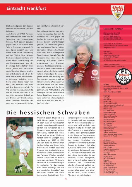 Grußwort des Präsidenten Erwin Staudt - VfB Stuttgart