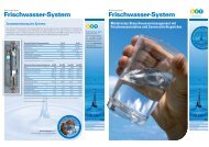 Frischwasser-System Frischwasser-System - APRITEC GmbH