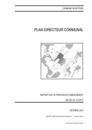 Rapport sur le processus d'aménagement selon l'art. 7a - Bottens