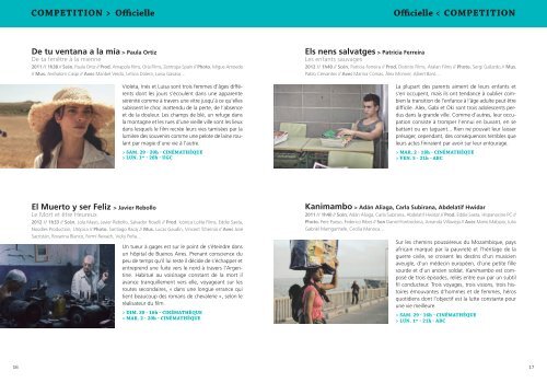 TÃ©lÃ©chargez le programme du festival CinespaÃ±a