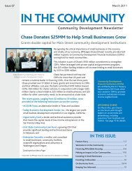 In the Community  - JPMorgan Chase