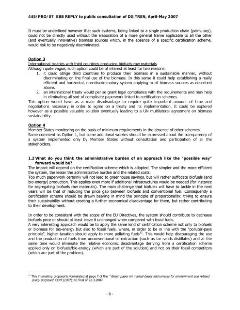 EBB - European Biodiesel Board