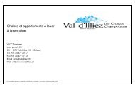 Chalets et appartements Ã  louer Ã  la semaine