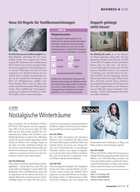 Ausgabe 02 / 2011 - Häuser der Mode