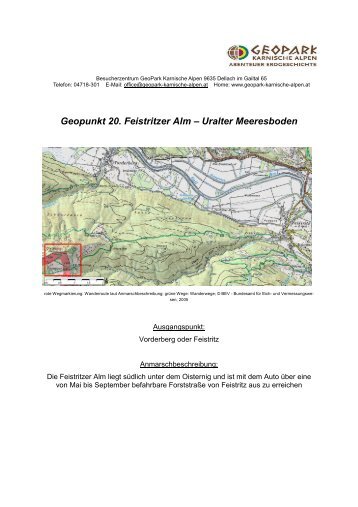 Geopunkt 20 - Geopark Karnische Alpen