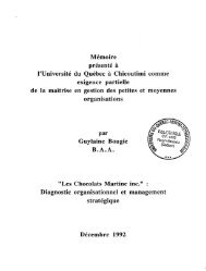 Diagnostic organisationnel et management stratÃ©gique - Depositum