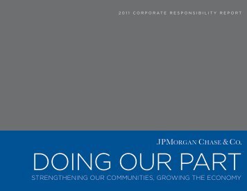 2011 Corporate Responsibility Report - JPMorgan Chase