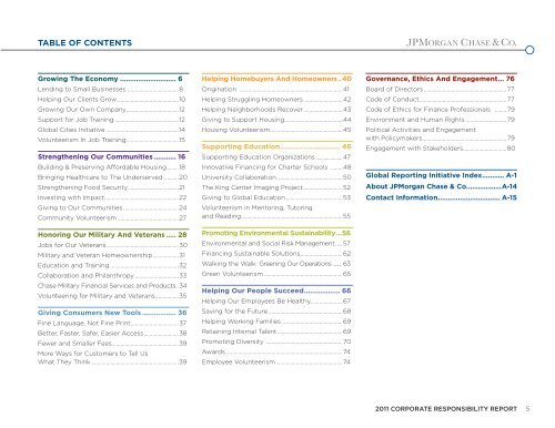 2011 Corporate Responsibility Report - JPMorgan Chase