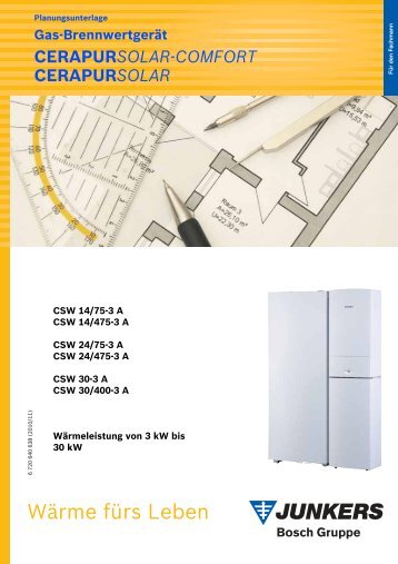 Junkers Cerapur Solar CSW 30-3-A ... - HeizungsDiscount24.