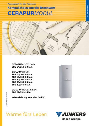 Junkers Cerapur Modul ZBS Planungsunterlagen