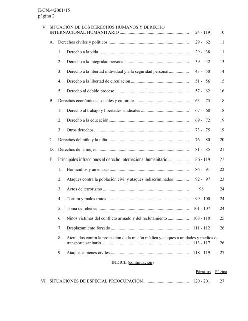 Informe de la Alta Comisionada de las Naciones Unidas ... - Acnur