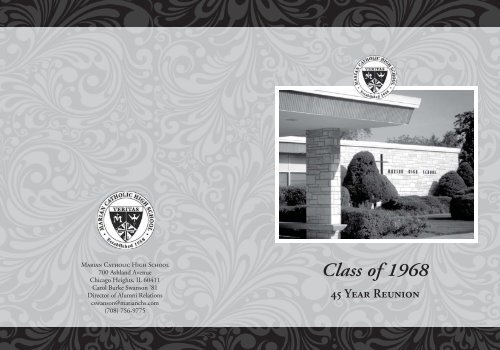Class of 1968 - Marian Catholic High School