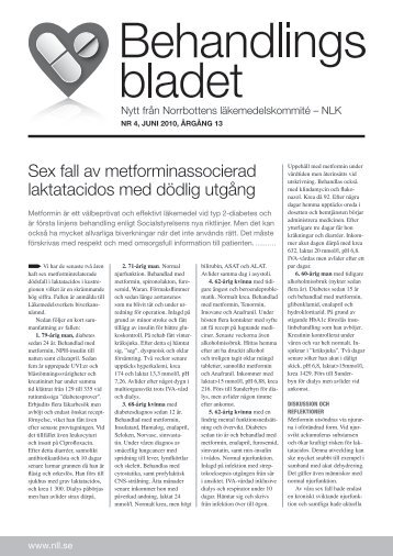 Behandlingsbladet 04/2010 - NLLplus.se, Norrbottens LÃ¤ns Landsting
