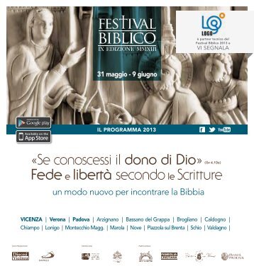 Apri il programma del Festival Biblico 2013 - Webdiocesi